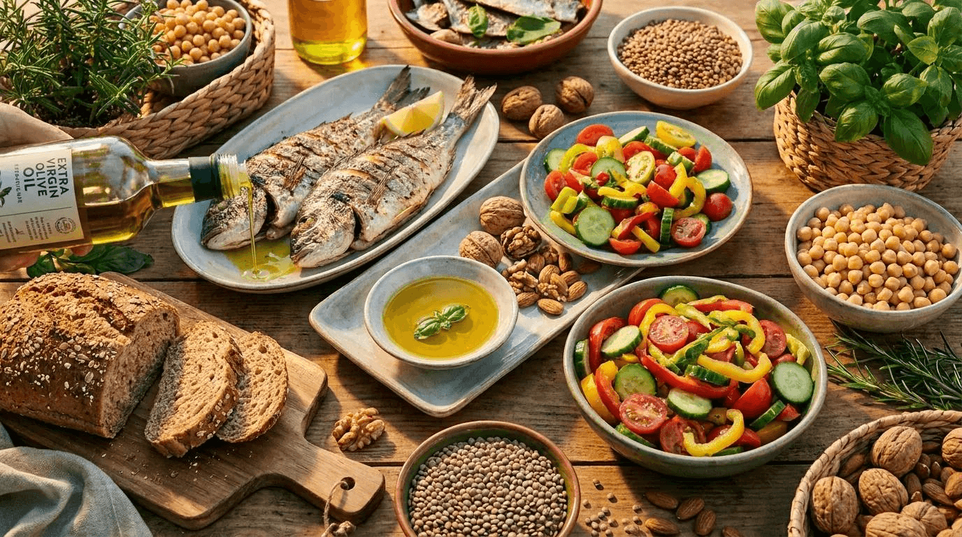 Mediterranean-Style Diet Linked to Proteins Associated With Heart and Brain Health